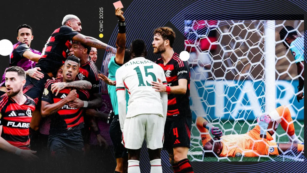 Kebangkitan CR Flamengo Chelsea Red Card Jackson